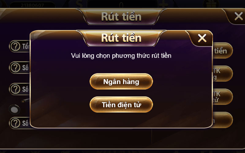 Các phương thức rút tiền tại TDTC