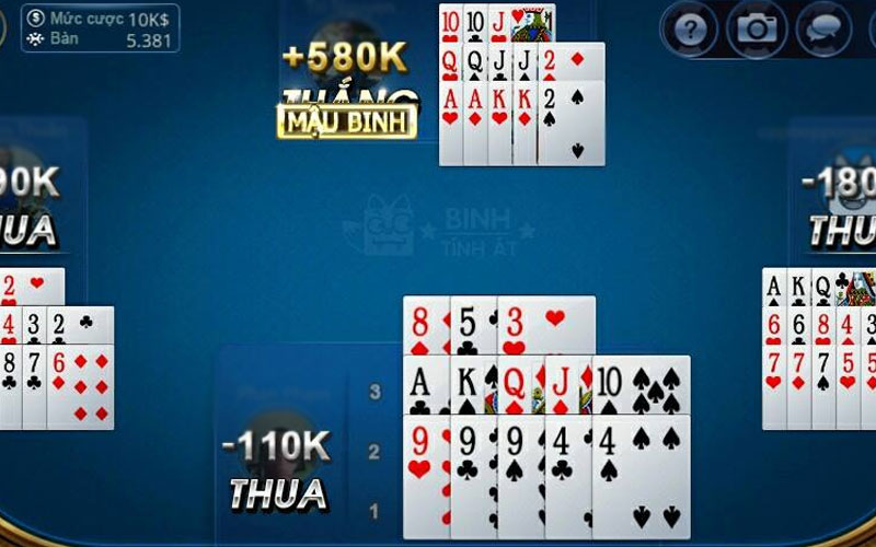 Cách tính điểm trong mậu binh