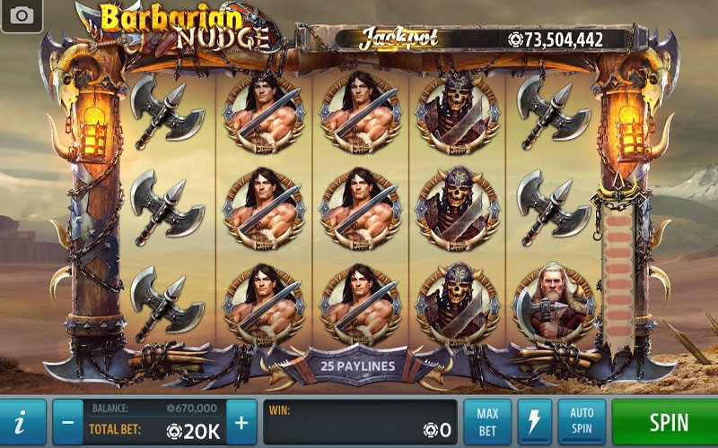 Cầm tay chỉ cách quay hũ Barbarian Nudge slot TDTC