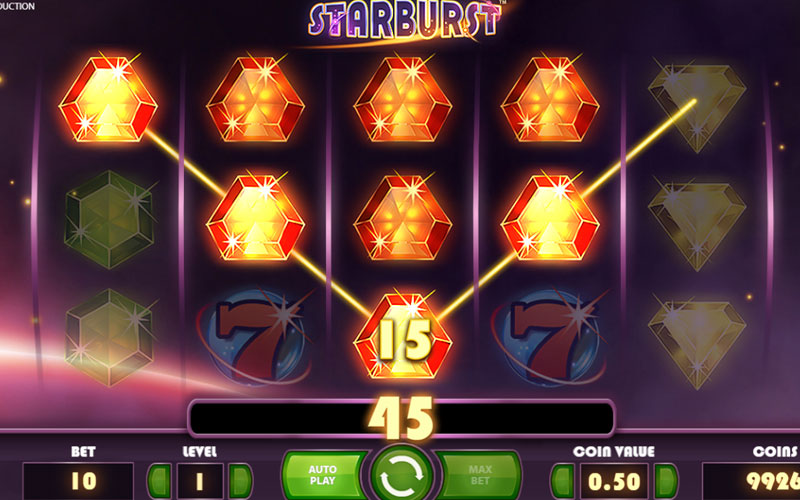 Tổng hợp các tính năng trong Slot Game Starburst tại TDTC