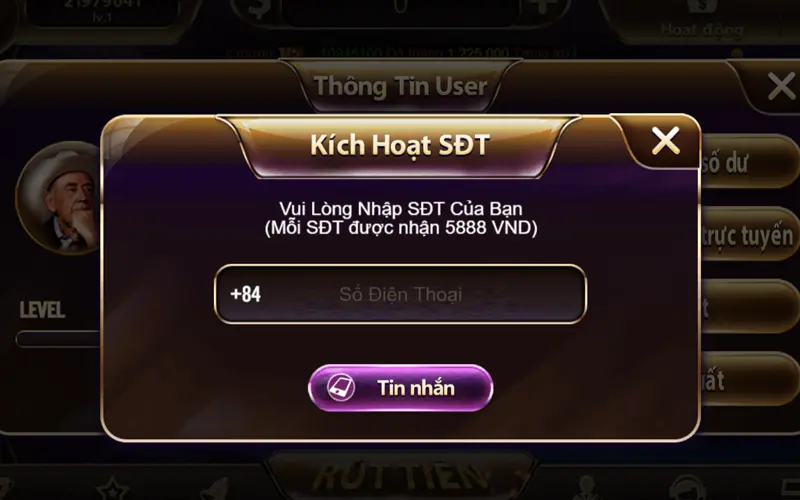 Cách chơi game đổi thưởng TDTC trên Iphone: Đăng ký tài khoản thường